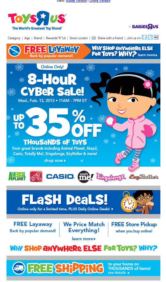 toys r us online layaway