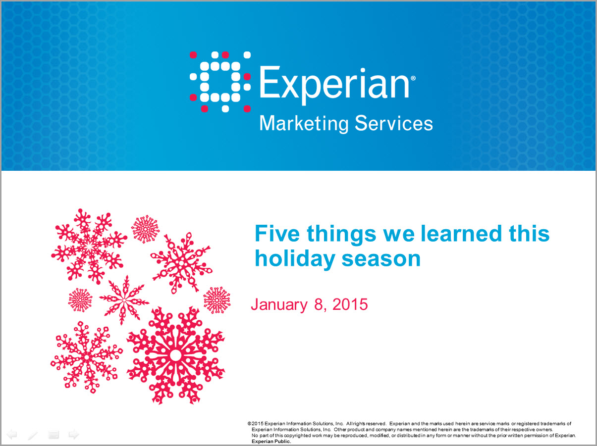 Five lessons from the 2014 holiday season - Download the report now! 