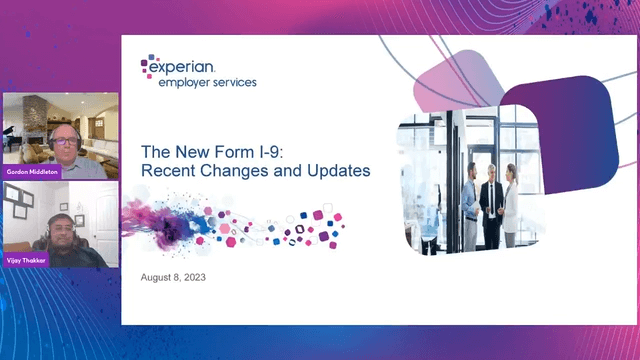 The new form I-9 - recent changes and updates webinar