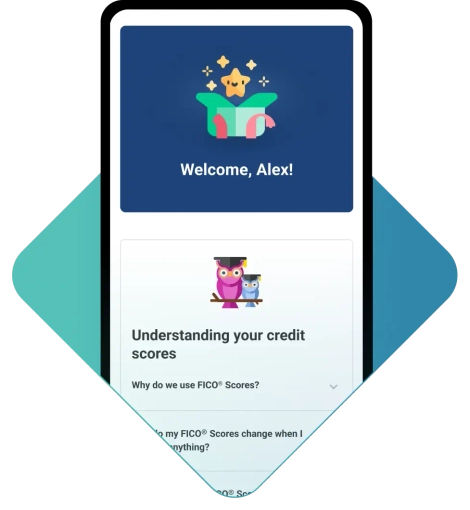 Graphic welcome screen.