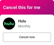 Graphic recurring payments cancel dialog.