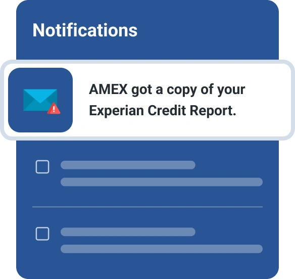 Graphic alerts copy of your report.