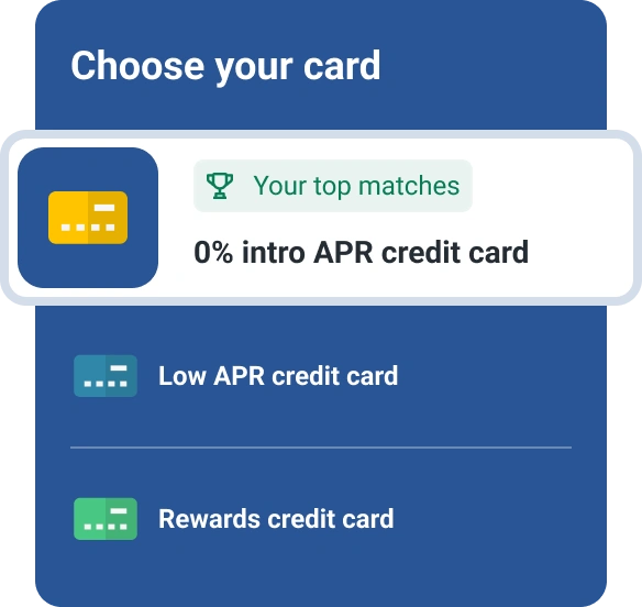 Graphic choose 0% intro APR top matches.