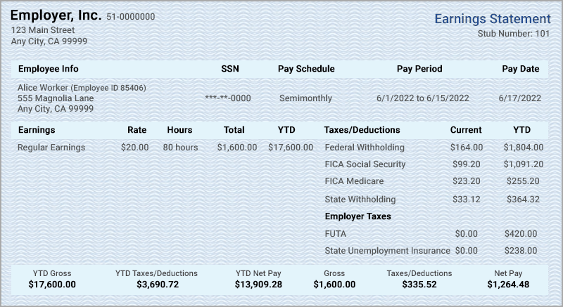 Experian PayStub