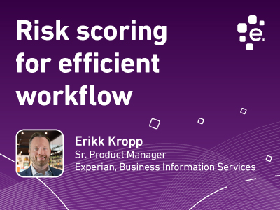 Risk scoring for efficient workflow
