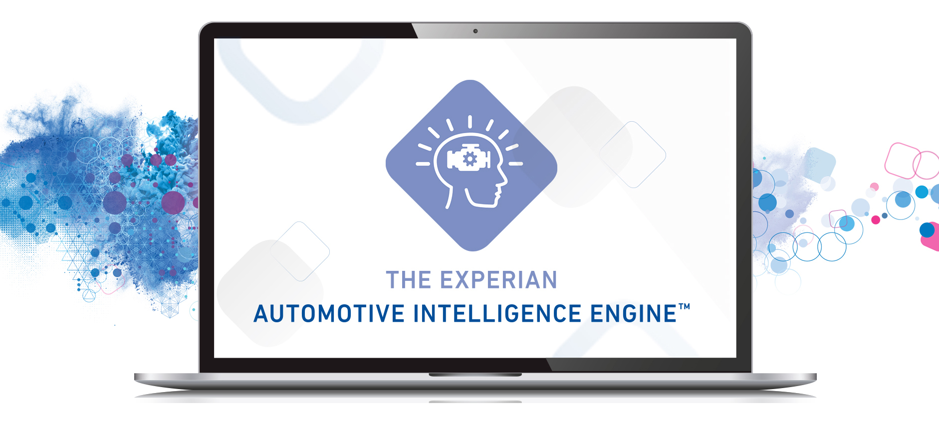 Computer with Automotive intelligence engine logo on screen