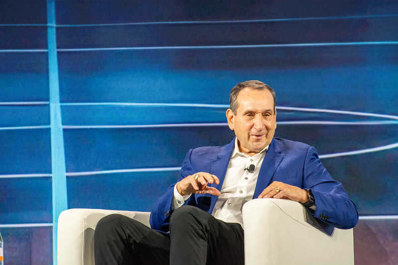 Coach K at Vision.