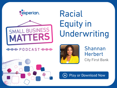 Shannan Herbert talks about racial equity in underwriting on the small business matters podcast.