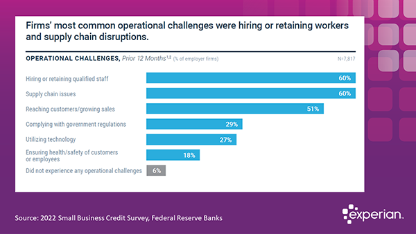 Firms most common operational challenges - 
2023 Report on Employer Firms