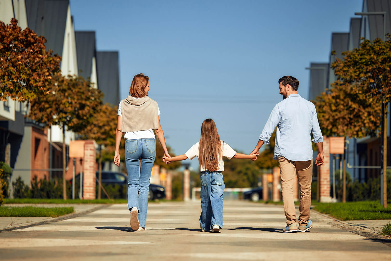 family-walking