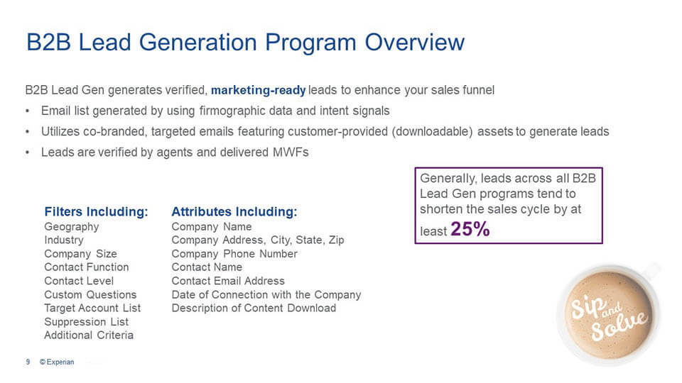 B2b Lead Generation Program Overview