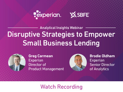 Disruptive Strategies to Empower Small Business Lending