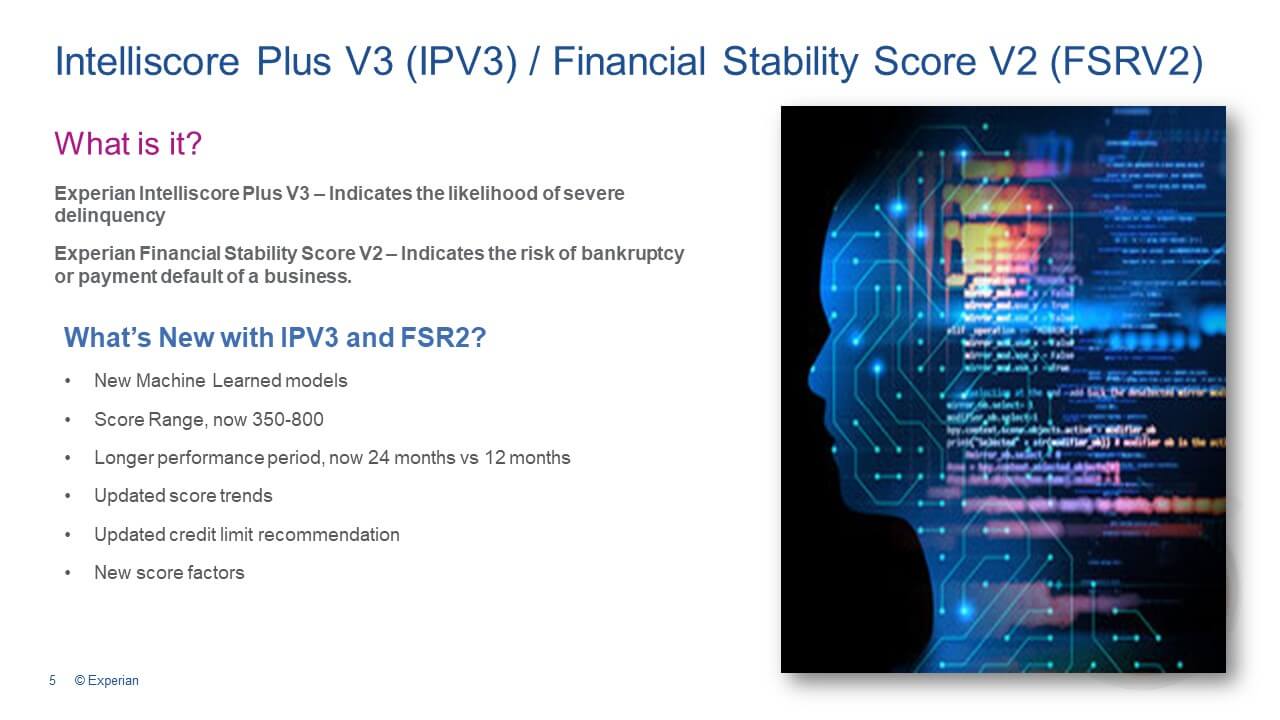 Intelliscore Plus V3 (IPV3) / Financial Stability Score V2 (FSRV2)