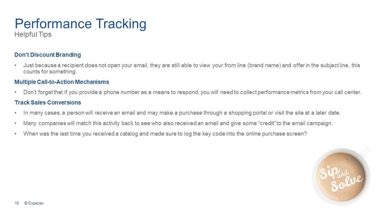 Performance Tracking