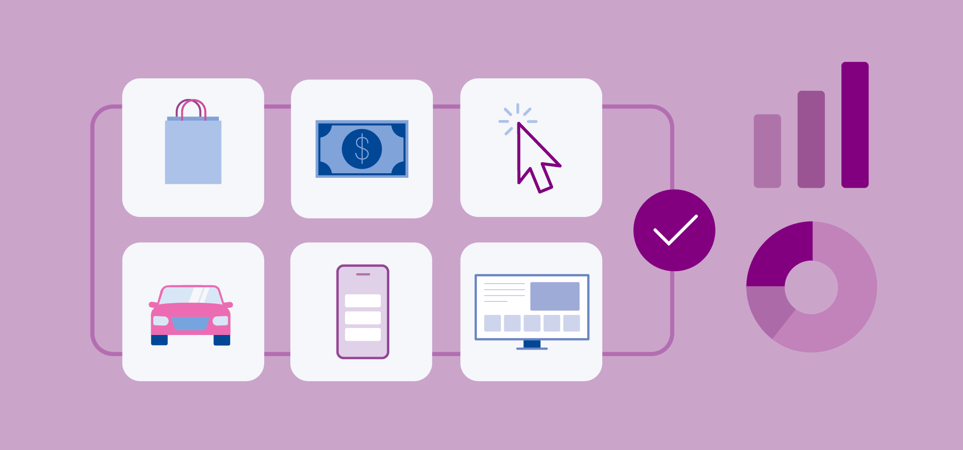 Outcomes charts and graphs