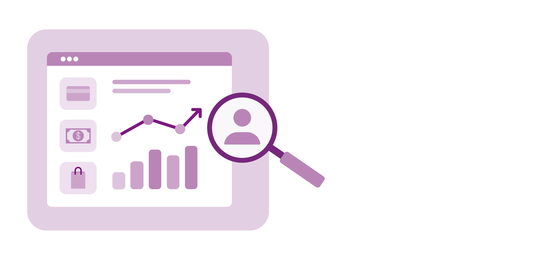 insights in a window attached to a profile