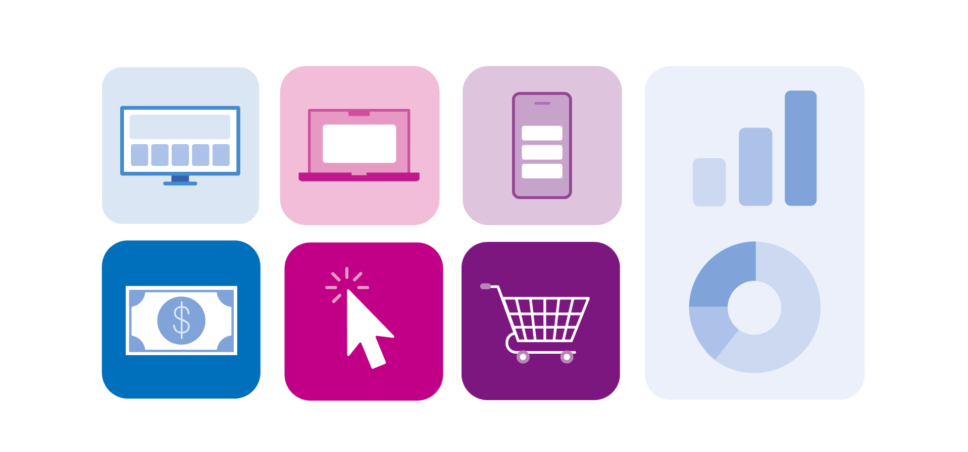 Man surrounded by digital identifiers