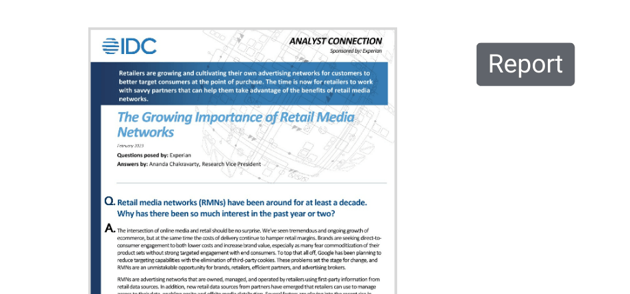 IDC retail media networks report thumbnail