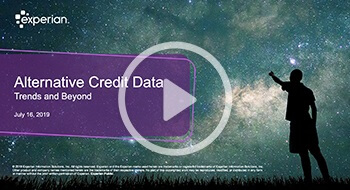 Alternative Credit Data Webinar banner
