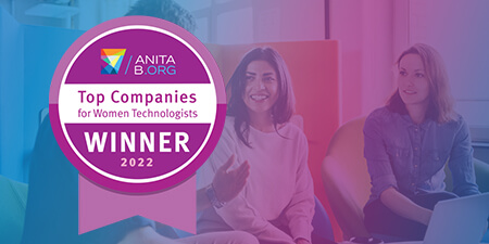 4 of 4 logos - Award top company for women in tech