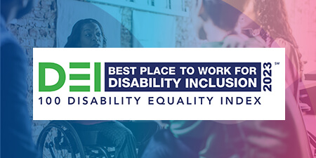 3 of 4 logos - Award Disability Equality Index