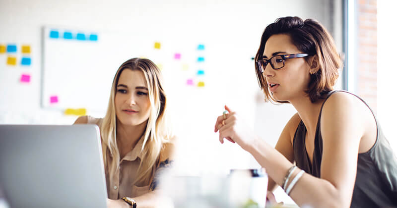 Businesswomen meeting in office