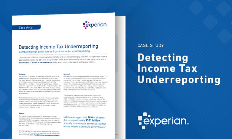 Detecting income tax underreporting