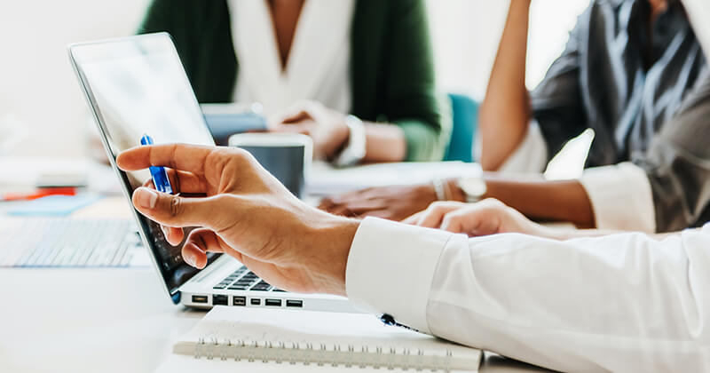 business people meeting at table