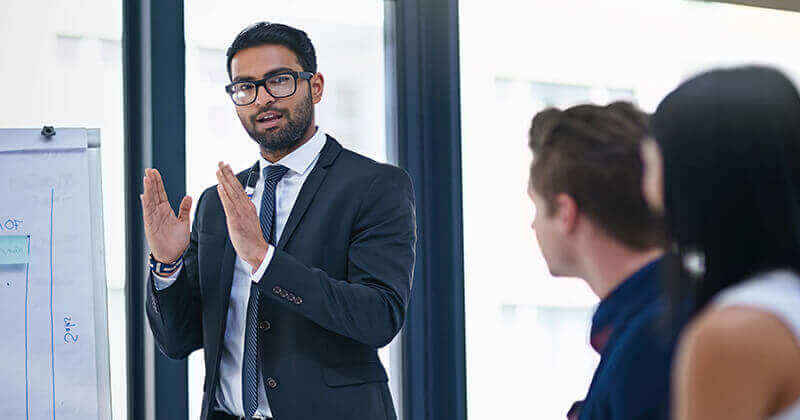 Businessman directly combat factors