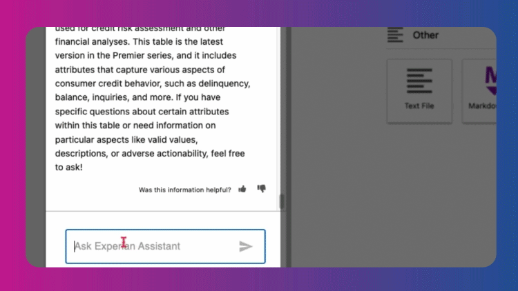 experian assistant demo