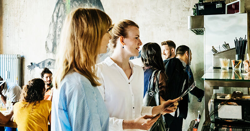 women-busy-ordering