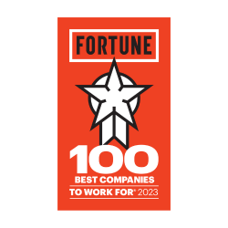9 of 12 logos - FORTUNE Top 100 Award