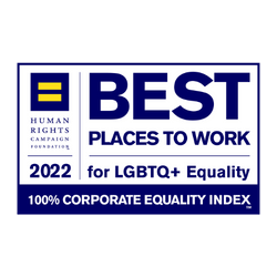 14 of 15 logos - Best Place to Work for LGBTQ+ 2022