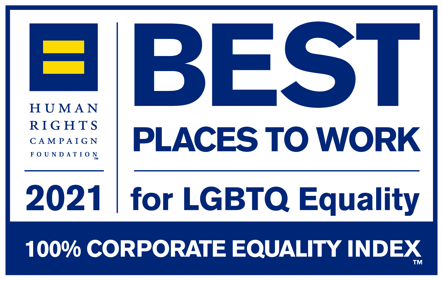3 of 6 logos - Human Rights Campaign Best Places To Work LGBTQ