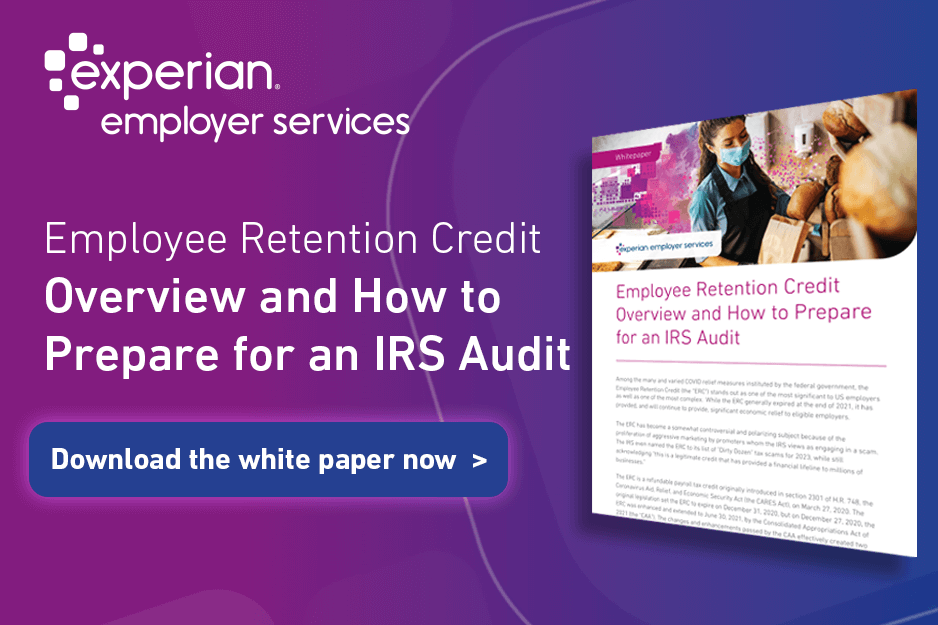 White Paper: ERC Overview and How to Prepare for an IRS Audit