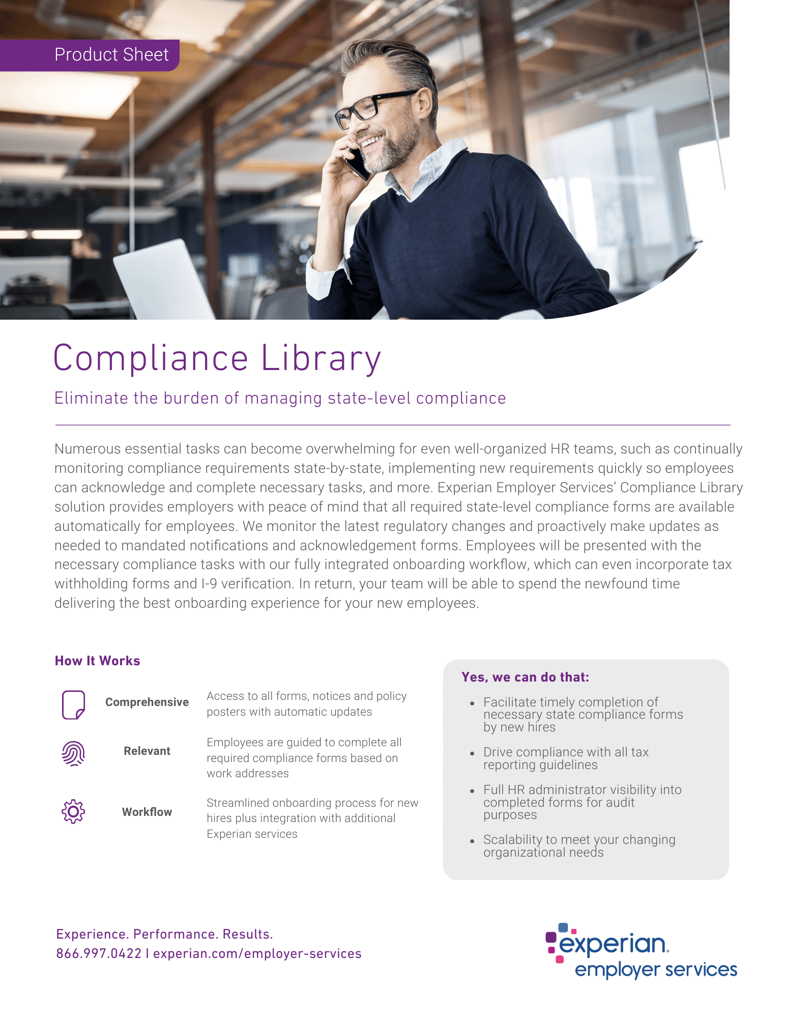 Thumbnail of Product Sheet Compliance Library