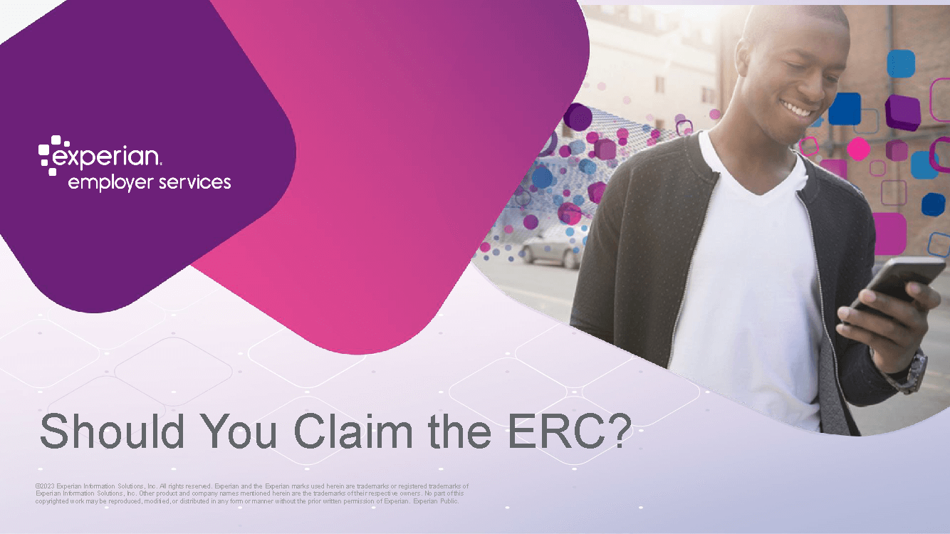 Should you claim the ERC?