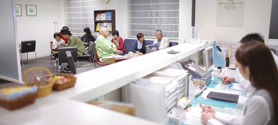 check-in area at provider office