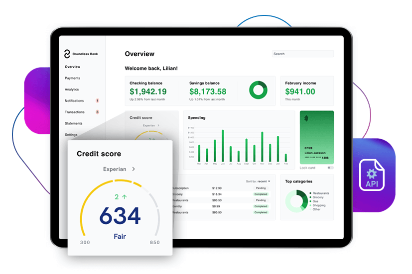 API simulated UI