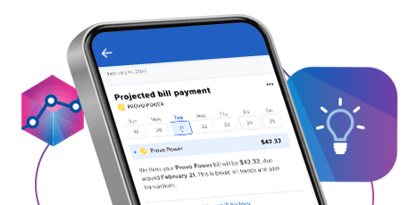 Credit monitoring user interface