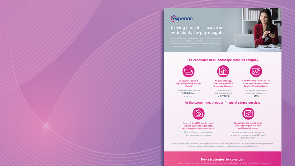 Driving smarter recoveries with ability-to-pay insights