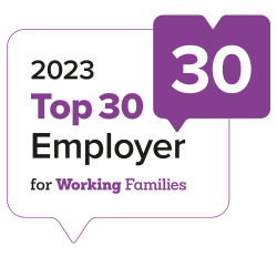 9 of 9 logos - Top 30 Employer for Working Families 