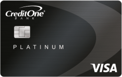 Credit One Bank® Platinum Rewards Visa® Card logo.