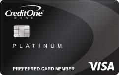Credit One Bank&reg; Platinum Rewards Visa With No Annual Fee logo.