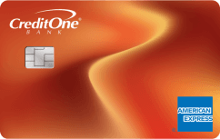 Credit One Bank® Wander® American Express® Card with Dining, Gas & Travel Rewards logo.