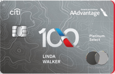 Citi® / AAdvantage® Platinum Select® World Elite Mastercard® logo.