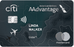 Citi® / AAdvantage® Globe™ Mastercard® logo.