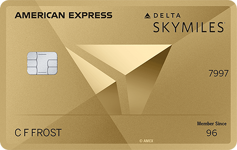 Delta SkyMiles® Gold American Express Card logo.