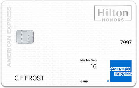 Hilton Honors American Express Card logo.