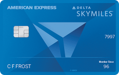 Delta SkyMiles® Blue American Express Card logo.